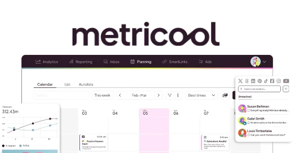 Vista previa de metricool - La mejor herramienta para administrar redes sociales